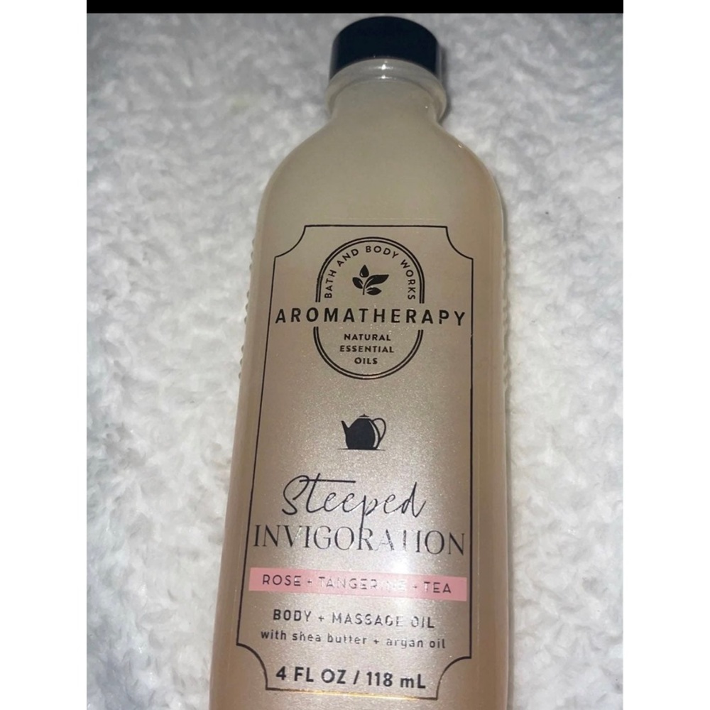 BBW rose tangerine tea massage oil